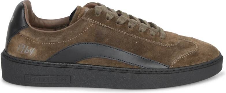 Dsquared2 Militair Groene Suède Sneakers