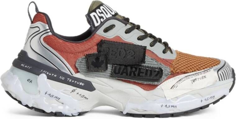 Dsquared2 Multicolor Fabric Sneakers - Foto 2