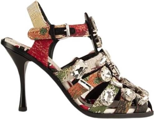 Dsquared2 Multicolor hakken sandalen met strass Multicolor Dames