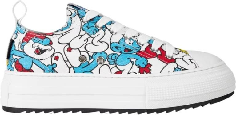 Dsquared2 Multicolor Smurfen Lage Sneakers Multicolor Dames