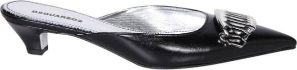 Dsquared2 Puntige Neus Leren Muiltjes met Stiletto Hak - Foto 2