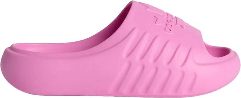 Dsquared2 Roze Maple Leaf Slide Sandalen Pink Dames