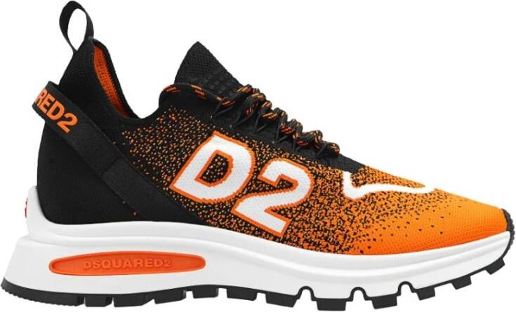 Dsquared2 Oranje Sneakers Regular Fit Geschikt voor alle temperaturen Andere vezels 100% Orange Heren