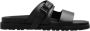 Dsquared2 Zwarte Sandaal Regular Fit Geschikt voor Warm Weer 100% Leer Black Heren - Thumbnail 1