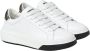 Dsquared2 Witte Leren Sneakers met Gouden Detail White Dames - Thumbnail 9