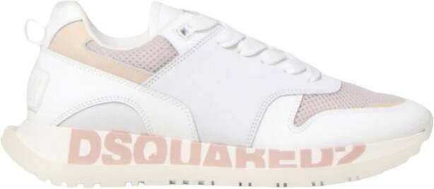 Dsquared2 runner roze merknaam op zool Wit Maat : - Foto 3