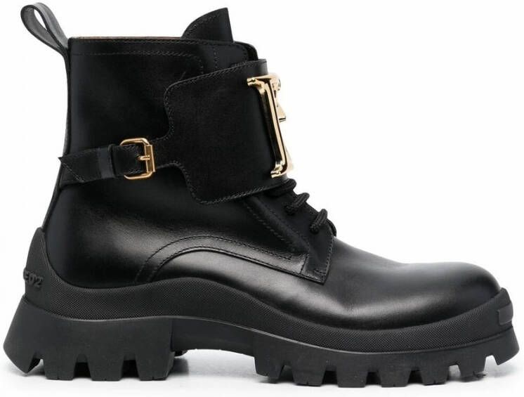 Dsquared2 D2 Statement biker boot van kalfsleer