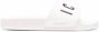 Dsquared2 Logo Print Open Teen Platte Rubberen Slides White - Thumbnail 1