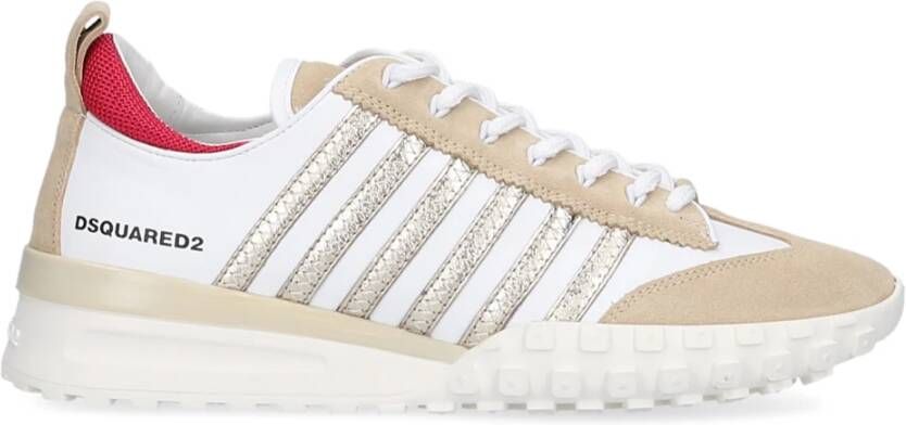 Dsquared2 Stijlvolle Budapester Damessneakers Beige Dames
