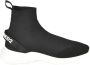 Dsquared2 Fly High Top Sneakers met Stretch Techno Gebreid Bovenwerk Black - Thumbnail 1