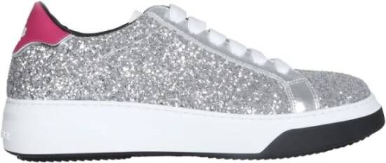 Dsquared2 Glitter Sneakers Zilver 36 Grijs Dames