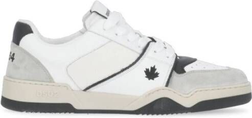 Dsquared2 Platte schoenen met patch baseball design White Heren