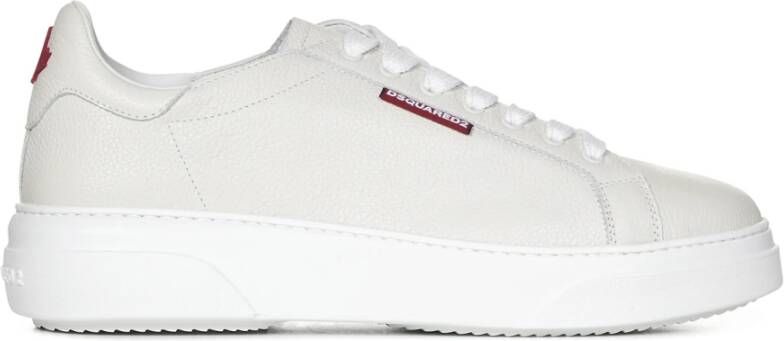 Dsquared2 Witte Sneakers 98%Cotton 2%Elastan White Heren