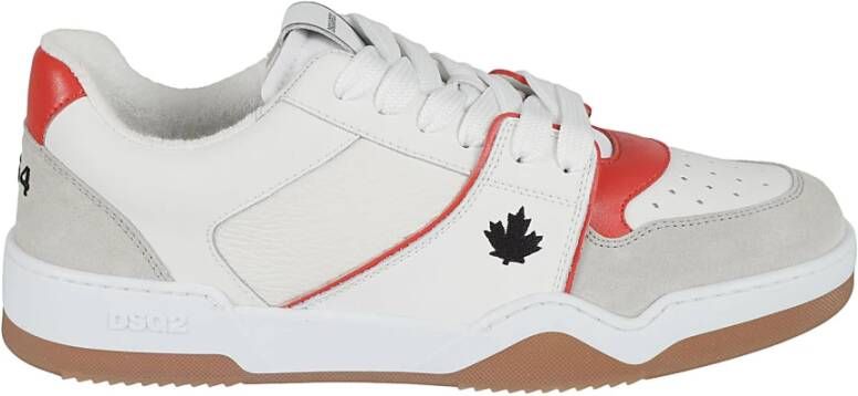 Dsquared2 Velour Bottalato Vitello Sneakers White Heren