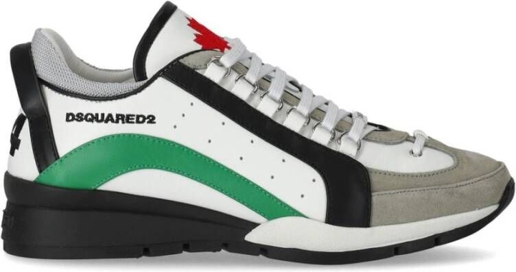 Dsquared2 Legendary sneaker van leer met suède details