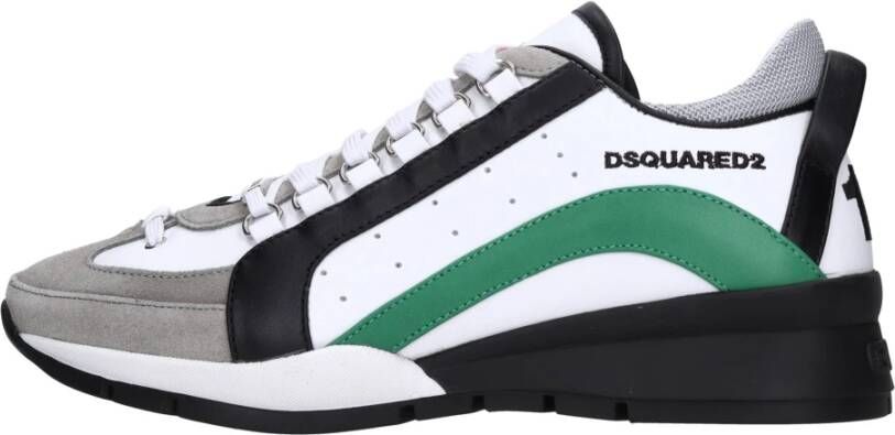 Dsquared2 Legendary sneaker van leer met suède details
