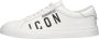 Dsquared2 Leren sneakers met 'Icon' logo White Heren - Thumbnail 5