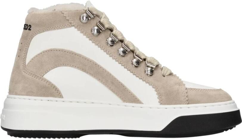 Dsquared2 Sneakers Wit Beige Dames
