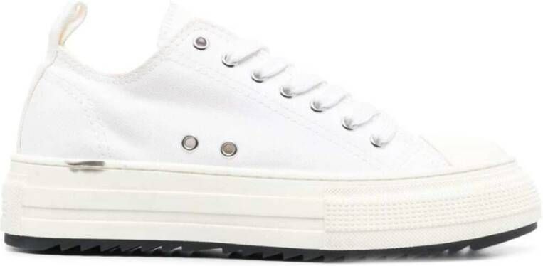 Dsquared2 Witte Sneakers Regular Fit Geschikt voor Alle Temperaturen Andere Vezels 100% White Dames