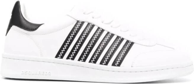 Dsquared2 Boxer sneaker van kalfsleer Wit Zwart - Foto 3
