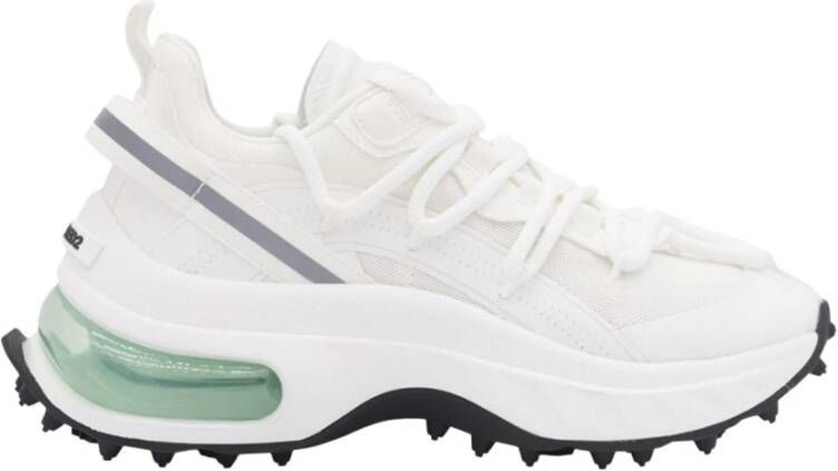 Dsquared2 Lace Up Low Top Sneakers Wit Dames
