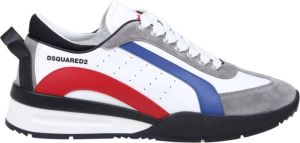 Dsquared2 Original Legend 2-0 sneaker van leer met suède details