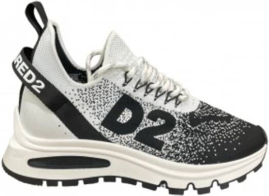 Dsquared2 Zwarte Sneakers Regular Fit Geschikt voor Alle Temperaturen Black Heren