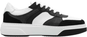 Dsquared2 Bumper sneaker van kalfsleer met suède details