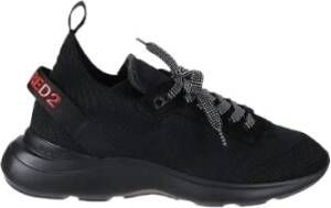 Dsquared2 Fly Zwarte Neopreen Sneaker Zwart Heren