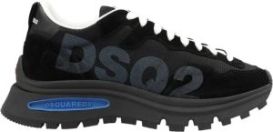 Dsquared2 Run Ds2 sneaker met kalfssuède details