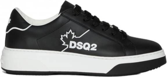 Dsquared2 Lace-Up Low Top Sneakers Zwart Heren