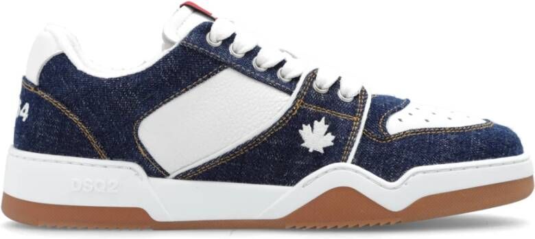 Dsquared2 Heren Spiker Sneaker Wit Jeans Multicolor Heren