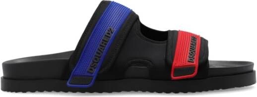 Dsquared2 Sport Tape slides Black Heren