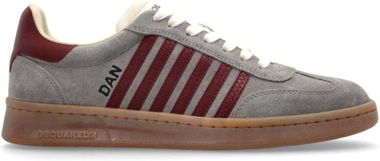 Dsquared2 Grijze en Bordeaux Sneakers voor Heren