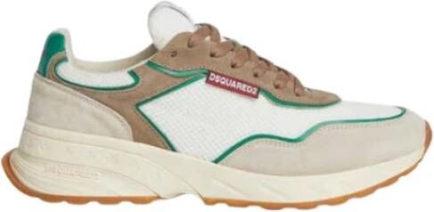 Dsquared2 Sprinter Sneakers Suède Mesh Rubberen Zool