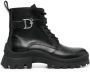 Dsquared2 Vetersluiting Leren Enkellaarzen Black Dames - Thumbnail 1