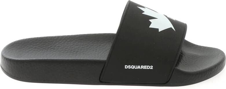 Dsquared2 Stijlvolle en comfortabele Slide Sliders voor vrouwen Zwart Dames