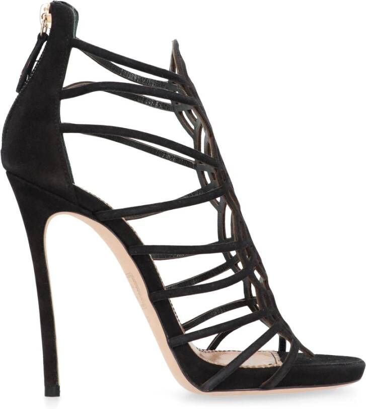 Dsquared2 Stiletto Hak Suède Sandalen