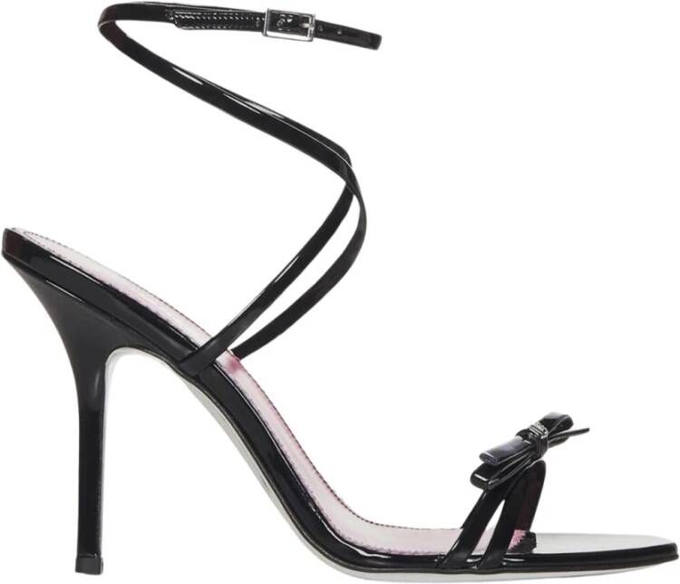 Dsquared2 Strik Sandalen Hakken Zwart Elegante Stijl