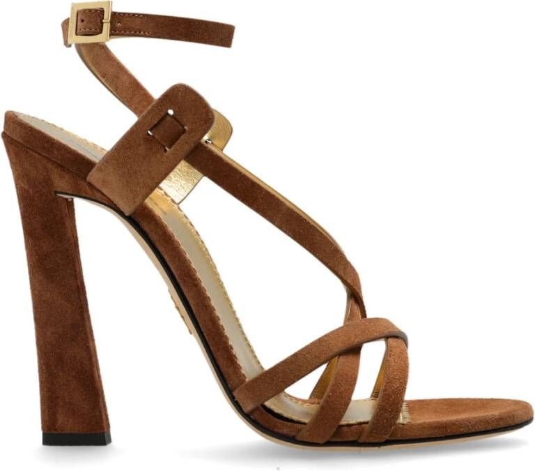 Dsquared2 Suède sandalen met hak