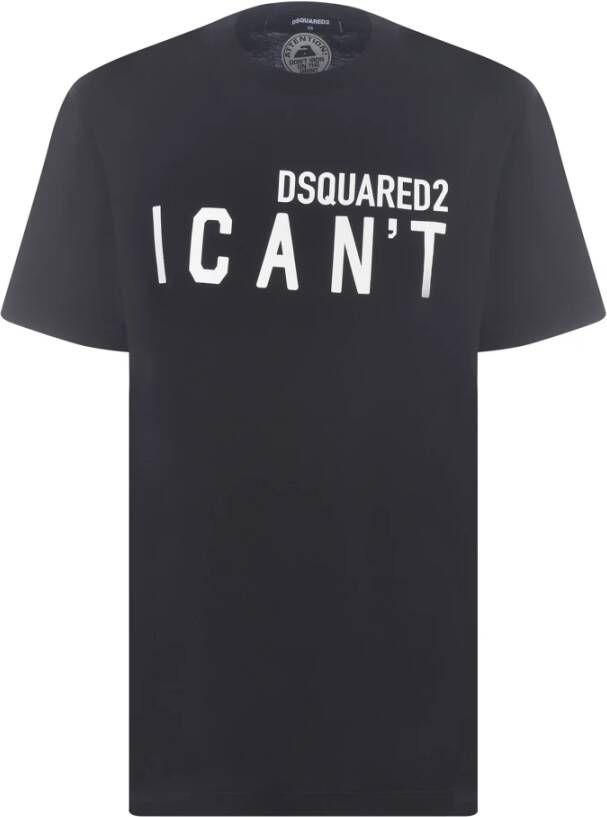 Dsquared2 T-shirt met sloganprint en ronde hals
