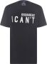 Dsquared2 T-shirt met sloganprint en ronde hals - Thumbnail 1