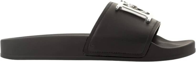 Dsquared2 Trendy D2 Slides voor modebewuste vrouwen Zwart Dames