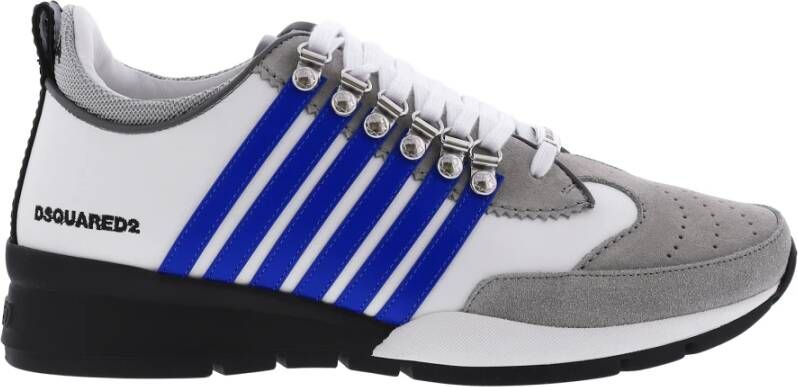 Dsquared2 Upgrade je stijl met Lace-Up Low Top Sneakers Wit Heren