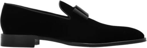 Dsquared2 Velvet Bow Loafers Black Heren