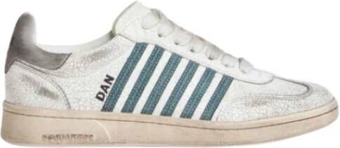 Dsquared2 Verouderde Gestreepte Sportieve Sneakers