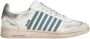 Dsquared2 Vintage Gestreepte Sneakers voor Mannen White Heren - Thumbnail 1