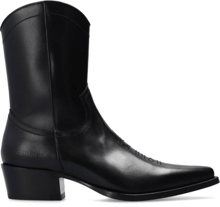 Dsquared2 Wanderer leather ankle boots Zwart Heren