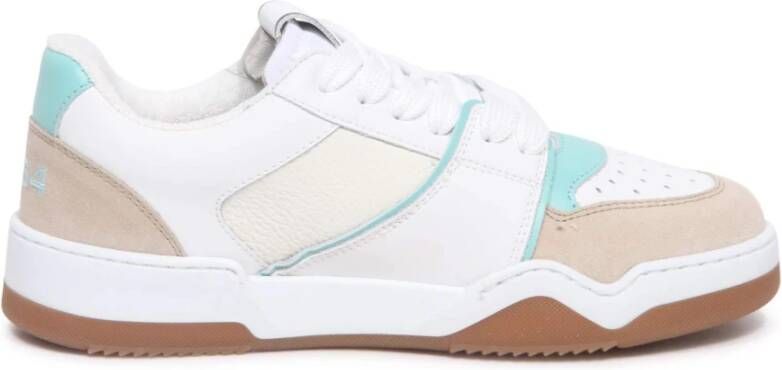 Dsquared2 Wit Teal Beige Spiker Schoenen