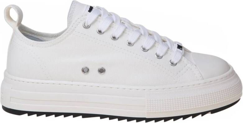 Dsquared2 Witte canvas lage sneakers White Heren